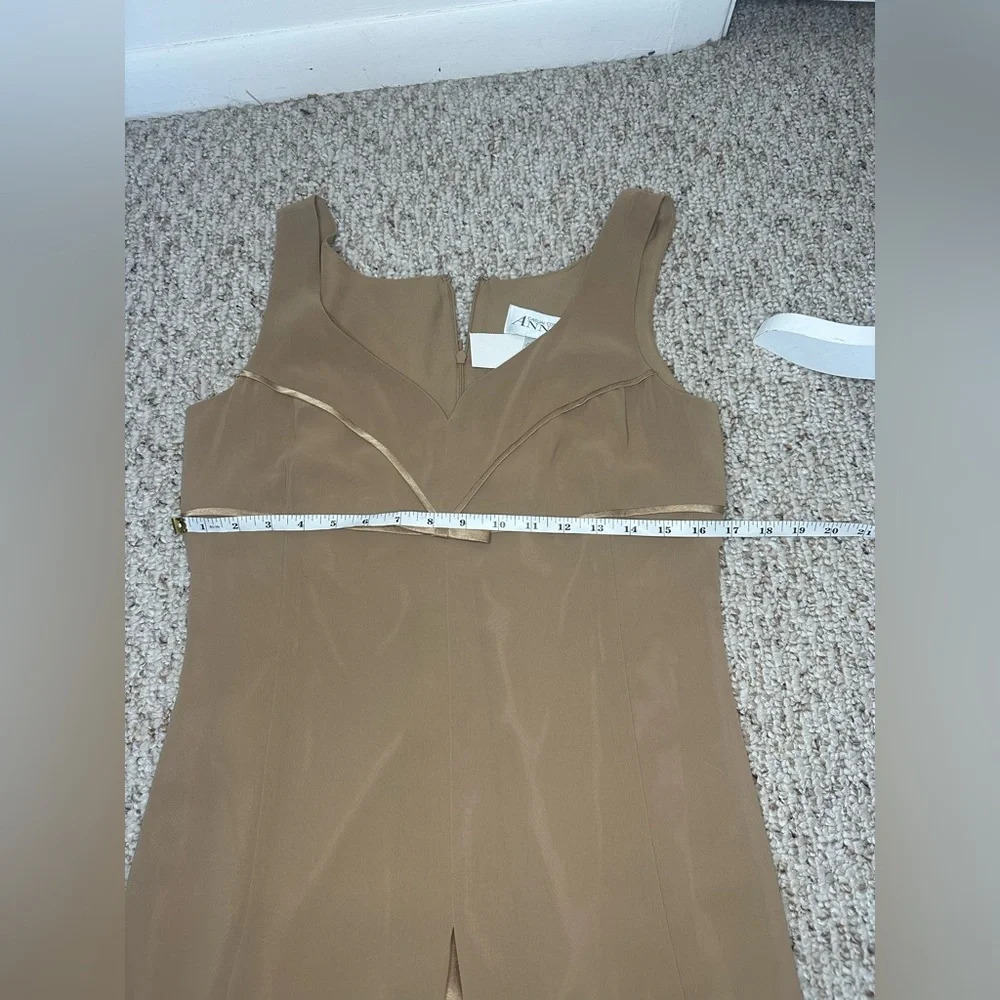 Annex vintage  Tan Sleeveless Dress with Bow size 8 NWT - Picture 10 of 10